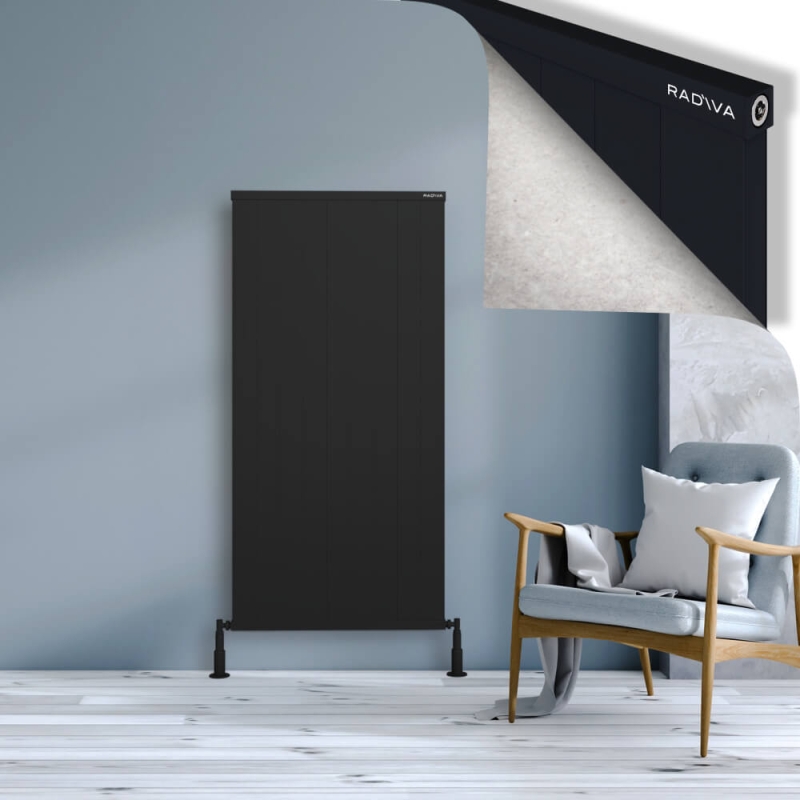 RIO Dekoratif Alüminyum Radyatör 1500x904 Siyah - 2RIO15000904B3TS