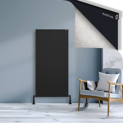 Radiva - RIO Dekoratif Alüminyum Radyatör 1500x904 Siyah