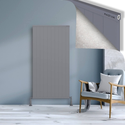 Radiva - RIO Dekoratif Alüminyum Radyatör 1600x1004 Gri
