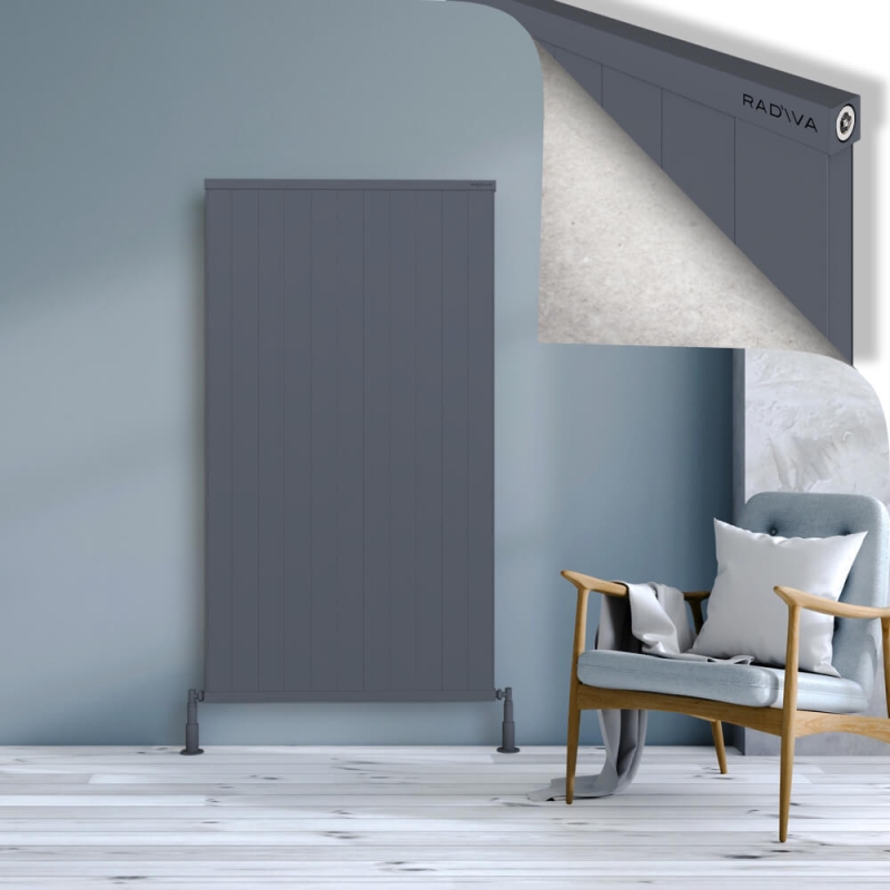 RIO Dekoratif Alüminyum Radyatör 1600x1104 Antrasit - 2RIO16001104B2TS