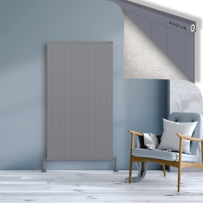 Radiva - RIO Dekoratif Alüminyum Radyatör 1600x1104 Gri (1)