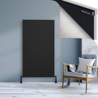 Radiva - RIO Dekoratif Alüminyum Radyatör 1600x1104 Siyah (1)