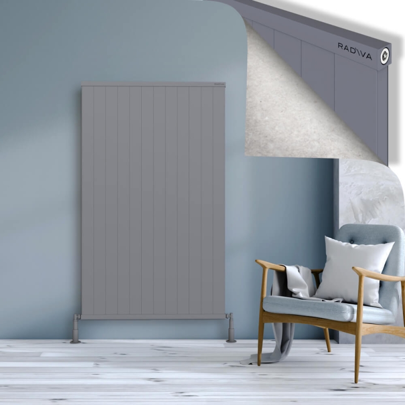 RIO Dekoratif Alüminyum Radyatör 1600x1204 Gri - 2RIO16001204BLTS