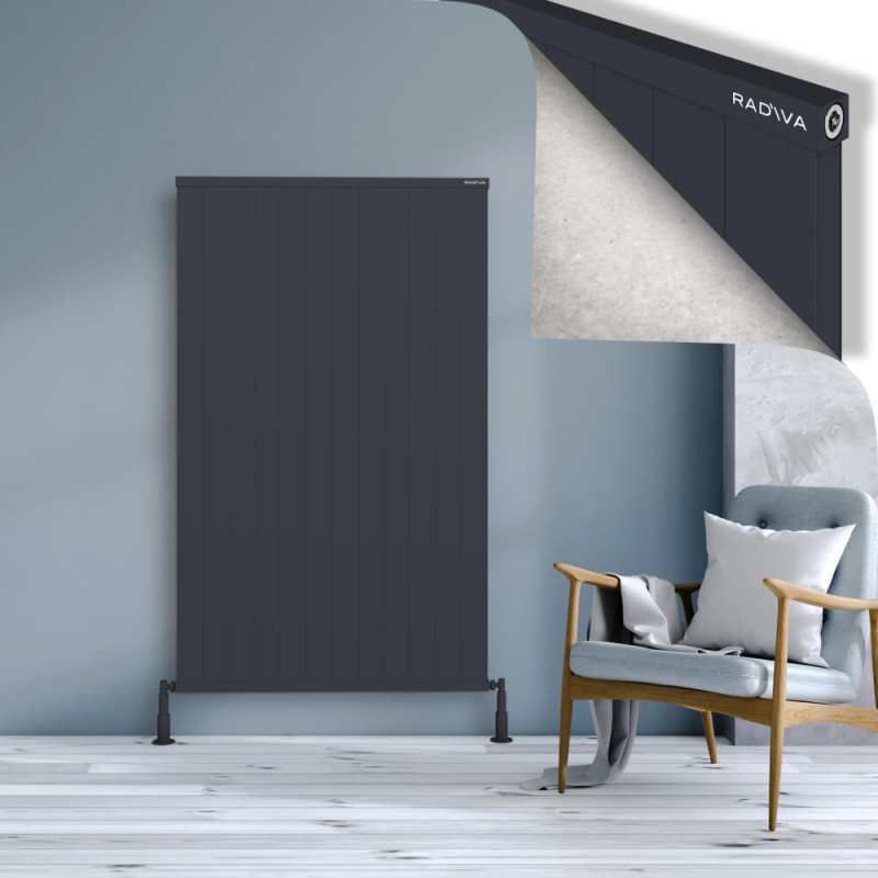 RIO Dekoratif Alüminyum Radyatör 1600x1204 Koyu Antrasit - 2RIO16001204B6TS