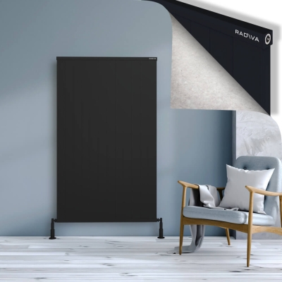 Radiva - RIO Dekoratif Alüminyum Radyatör 1600x1204 Siyah (1)