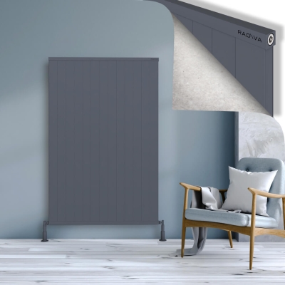Radiva - RIO Dekoratif Alüminyum Radyatör 1600x1304 Antrasit - 400