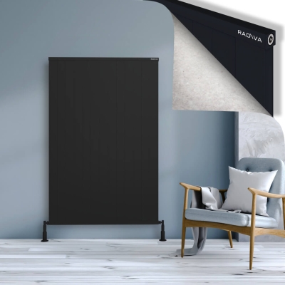 Radiva - RIO Dekoratif Alüminyum Radyatör 1600x1304 Siyah (1)