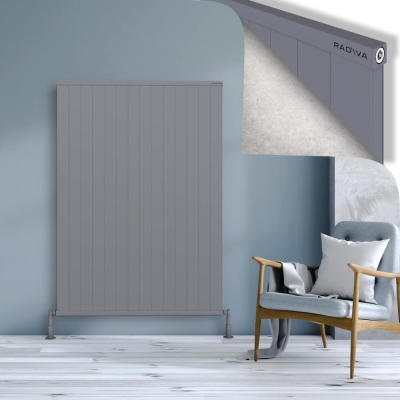 Radiva - RIO Dekoratif Alüminyum Radyatör 1600x1404 Gri - 400