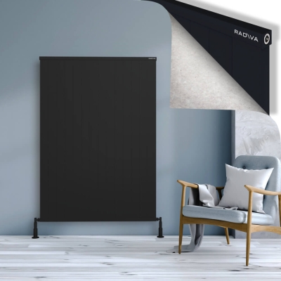 Radiva - RIO Dekoratif Alüminyum Radyatör 1600x1404 Siyah