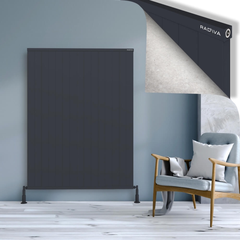 RIO Dekoratif Alüminyum Radyatör 1600x1504 Koyu Antrasit - 2RIO16001504B6TS