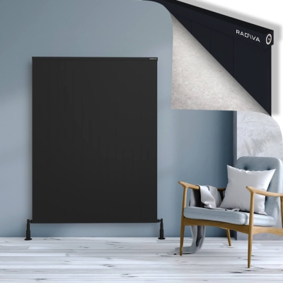 Radiva - RIO Dekoratif Alüminyum Radyatör 1600x1504 Siyah (1)