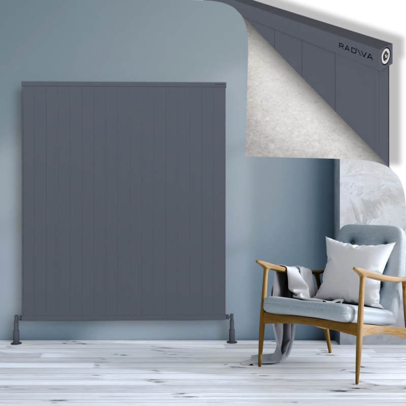 RIO Dekoratif Alüminyum Radyatör 1600x1704 Antrasit - 2RIO16001704B2TS