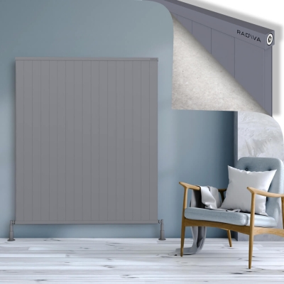 Radiva - RIO Dekoratif Alüminyum Radyatör 1600x1704 Gri (1)