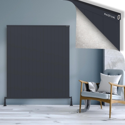 Radiva - RIO Dekoratif Alüminyum Radyatör 1600x1704 Koyu Antrasit (1)