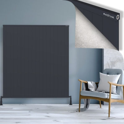 Radiva - RIO Dekoratif Alüminyum Radyatör 1600x1804 Koyu Antrasit (1)