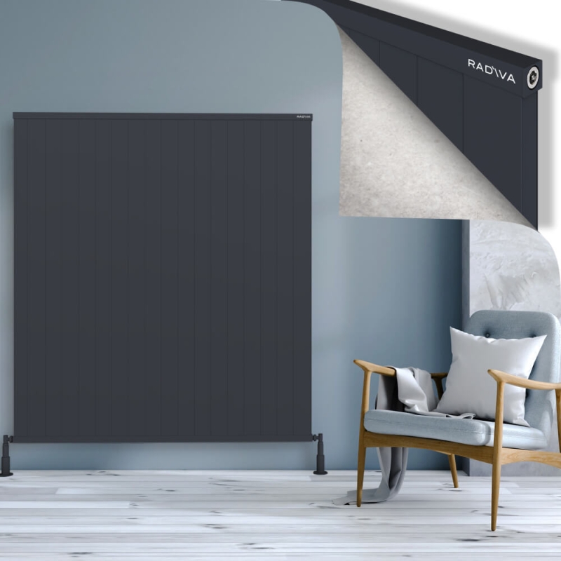 RIO Dekoratif Alüminyum Radyatör 1600x1804 Koyu Antrasit - 2RIO16001804B6TS