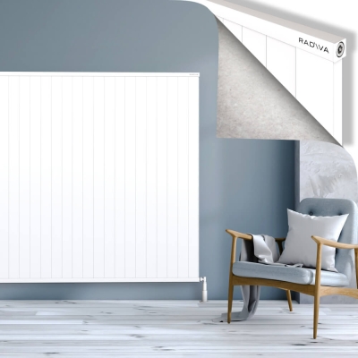 Radiva - RIO Dekoratif Alüminyum Radyatör 1600x2504 Beyaz