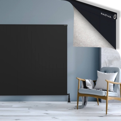 Radiva - RIO Dekoratif Alüminyum Radyatör 1600x2504 Siyah (1)