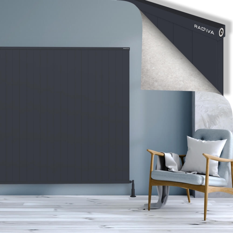 RIO Dekoratif Alüminyum Radyatör 1600x3004 Koyu Antrasit - 2RIO16003004B6TS