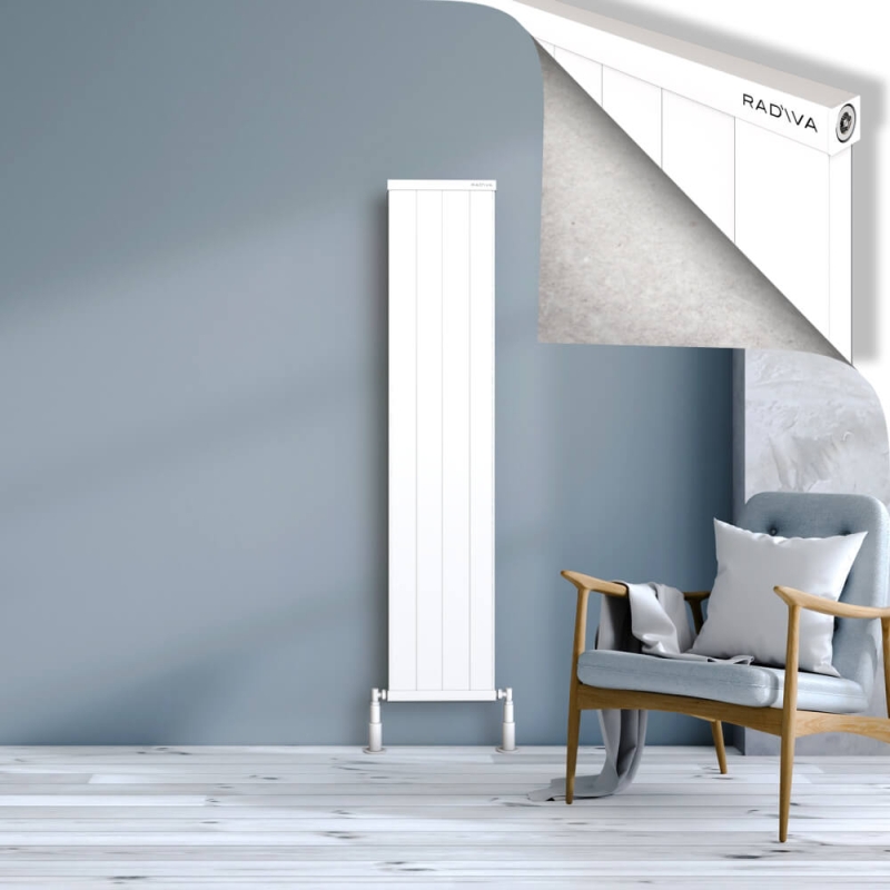 RIO Dekoratif Alüminyum Radyatör 1600x404 Beyaz - 2RIO16000404B1TS