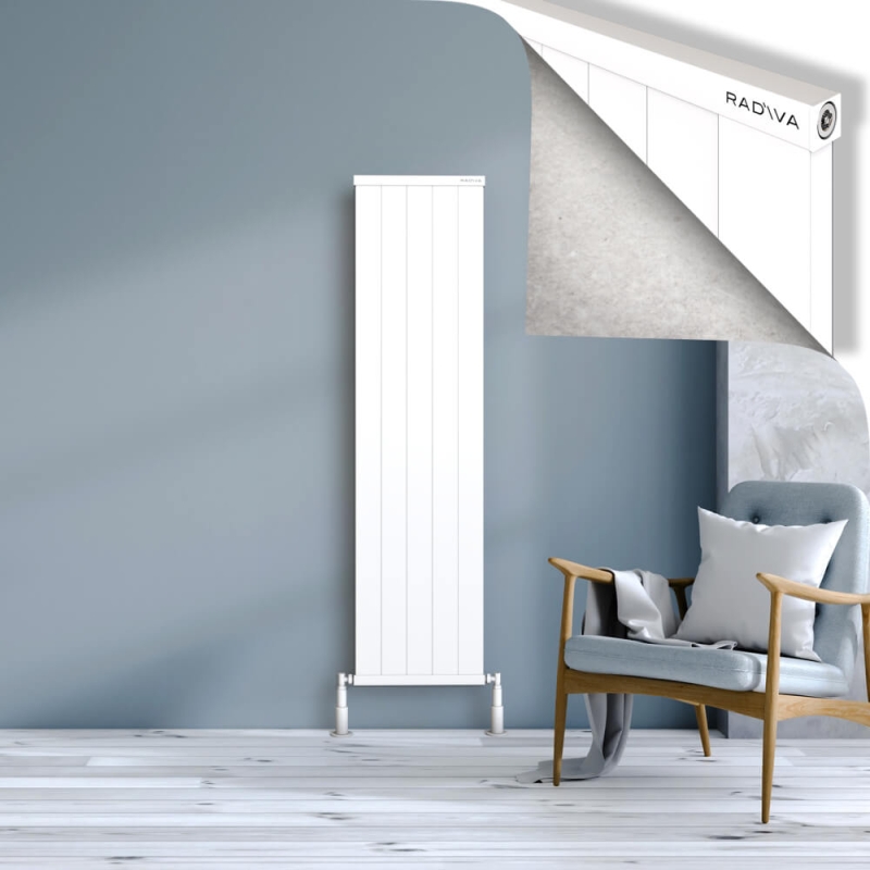 RIO Dekoratif Alüminyum Radyatör 1600x504 Beyaz - 2RIO16000504B1TS