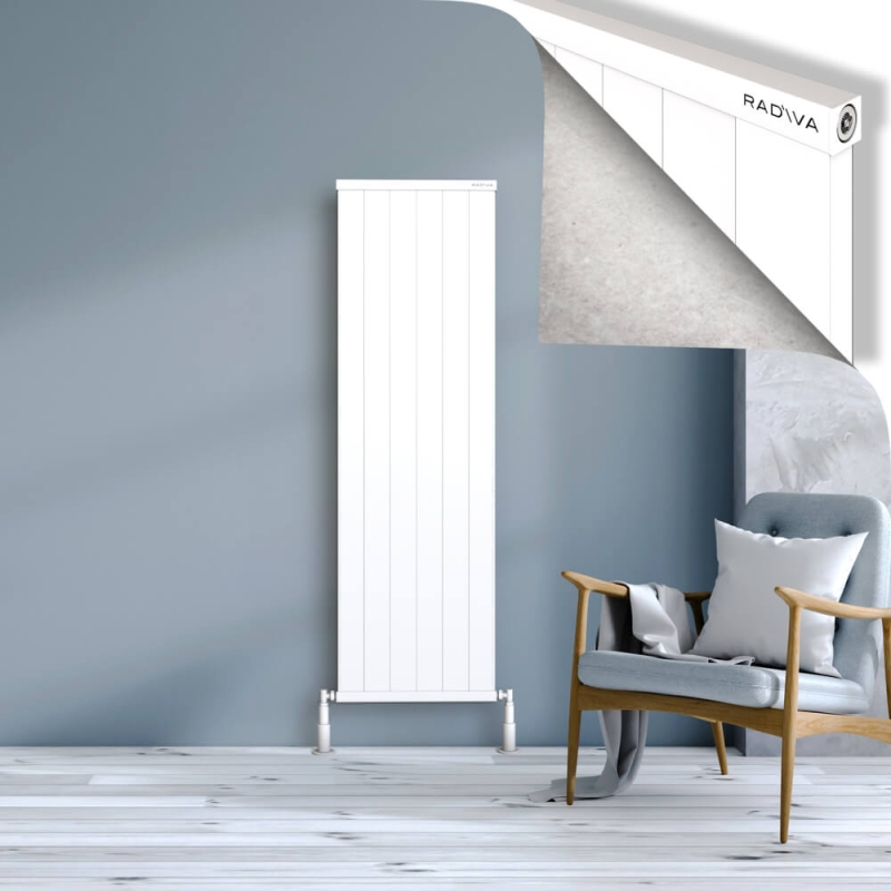 RIO Dekoratif Alüminyum Radyatör 1600x604 Beyaz - 2RIO16000604B1TS