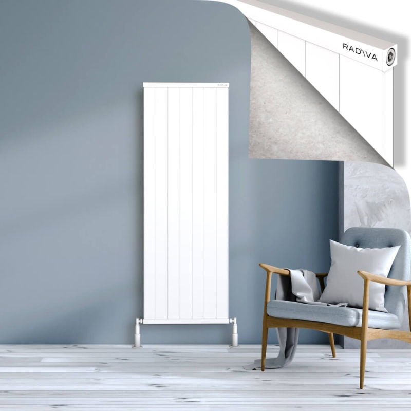 RIO Dekoratif Alüminyum Radyatör 1600x704 Beyaz - 2RIO16000704B1TS