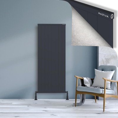 Radiva - RIO Dekoratif Alüminyum Radyatör 1600x804 Koyu Antrasit (1)