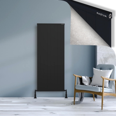 Radiva - RIO Dekoratif Alüminyum Radyatör 1600x804 Siyah