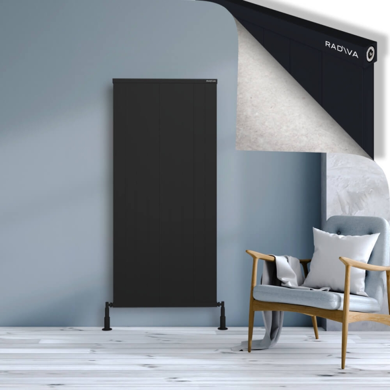 RIO Dekoratif Alüminyum Radyatör 1600x904 Siyah - 2RIO16000904B3TS