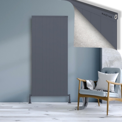 Radiva - RIO Dekoratif Alüminyum Radyatör 1800x1004 Antrasit