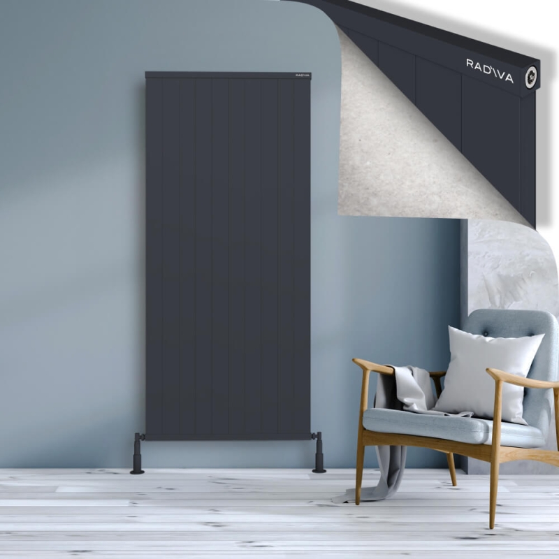 RIO Dekoratif Alüminyum Radyatör 1800x1004 Koyu Antrasit - 2RIO18001004B6TS