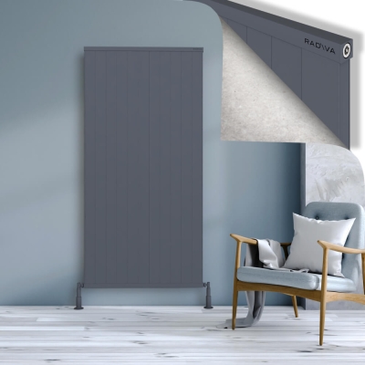 Radiva - RIO Dekoratif Alüminyum Radyatör 1800x1104 Antrasit - 400