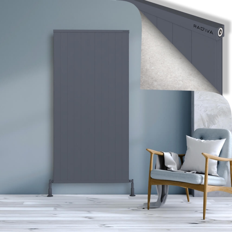 RIO Dekoratif Alüminyum Radyatör 1800x1104 Antrasit - 2RIO18001104B2TS