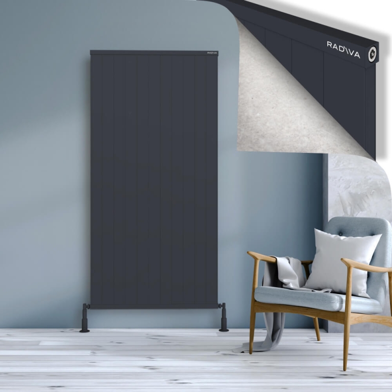 RIO Dekoratif Alüminyum Radyatör 1800x1104 Koyu Antrasit - 2RIO18001104B6TS