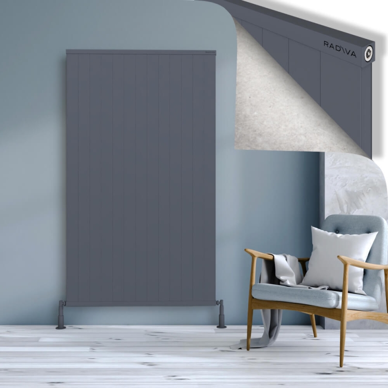 RIO Dekoratif Alüminyum Radyatör 1800x1304 Antrasit - 2RIO18001304B2TS