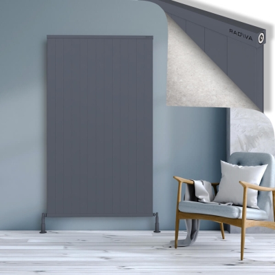 Radiva - RIO Dekoratif Alüminyum Radyatör 1800x1304 Antrasit - 400