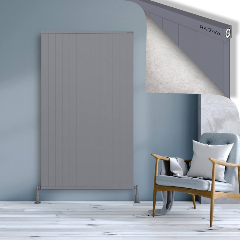 RIO Dekoratif Alüminyum Radyatör 1800x1304 Gri - 2RIO18001304BLTS