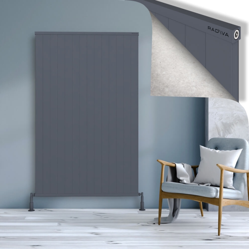 RIO Dekoratif Alüminyum Radyatör 1800x1404 Antrasit - 2RIO18001404B2TS