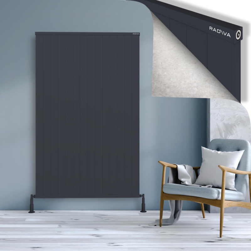 RIO Dekoratif Alüminyum Radyatör 1800x1404 Koyu Antrasit - 2RIO18001404B6TS