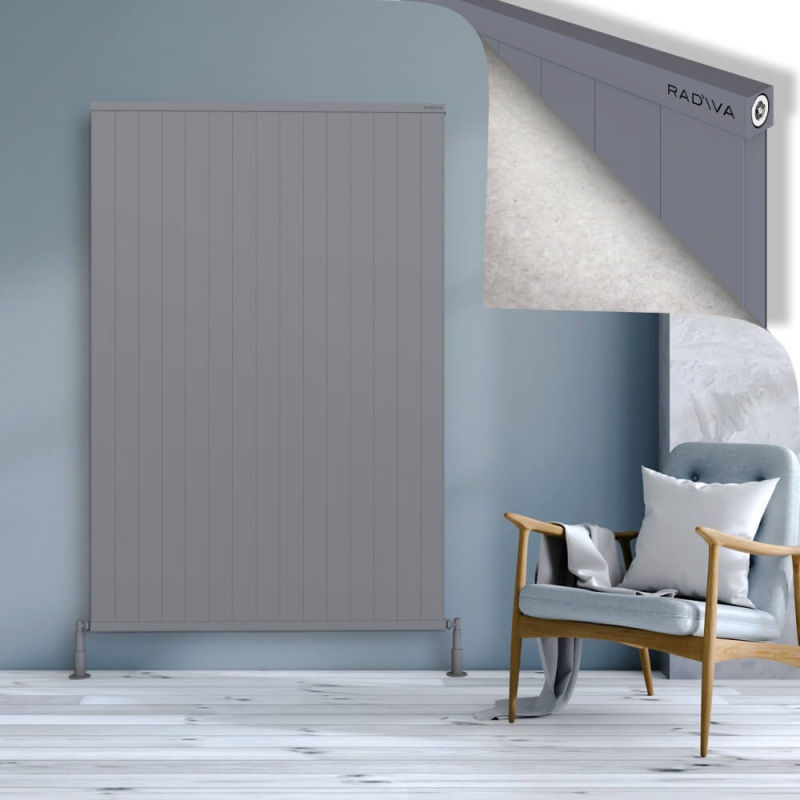 RIO Dekoratif Alüminyum Radyatör 1800x1504 Gri - 2RIO18001504BLTS