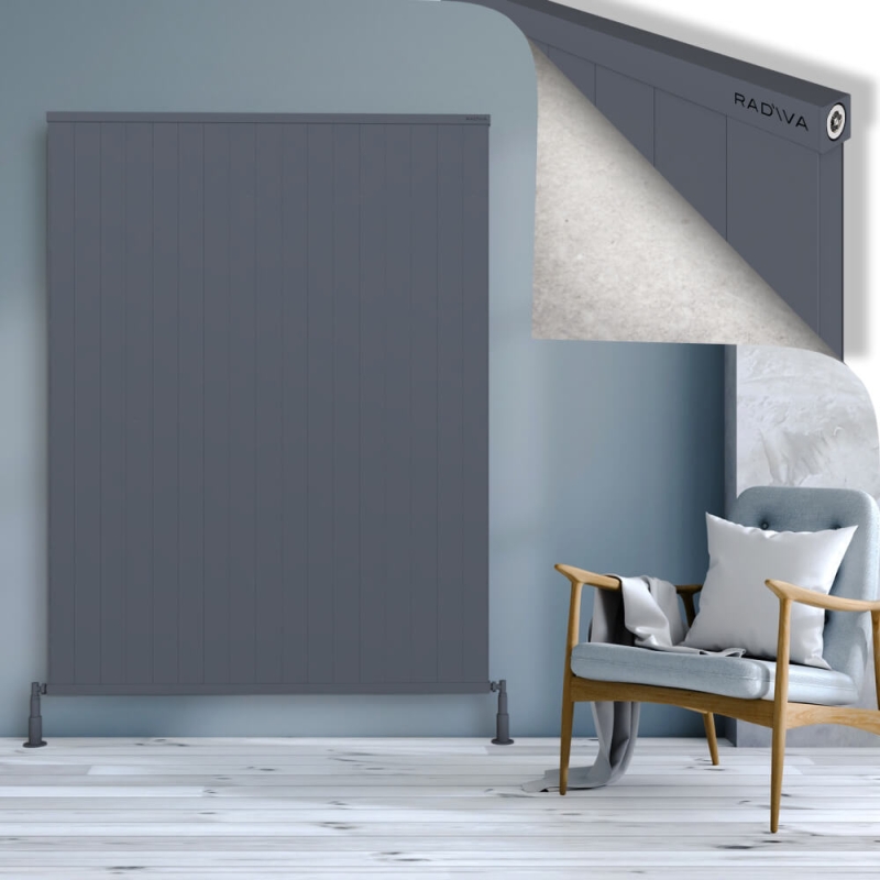 RIO Dekoratif Alüminyum Radyatör 1800x1704 Antrasit - 2RIO18001704B2TS