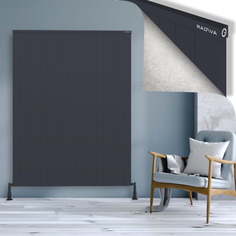 RIO Dekoratif Alüminyum Radyatör 1800x1704 Koyu Antrasit - 2RIO18001704B6TS