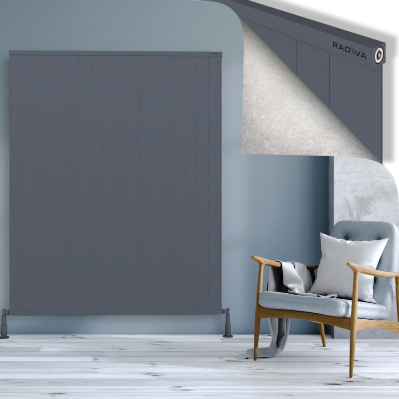 RIO Dekoratif Alüminyum Radyatör 1800x1804 Antrasit - 2RIO18001804B2TS