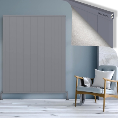 Radiva - RIO Dekoratif Alüminyum Radyatör 1800x1804 Gri - 400