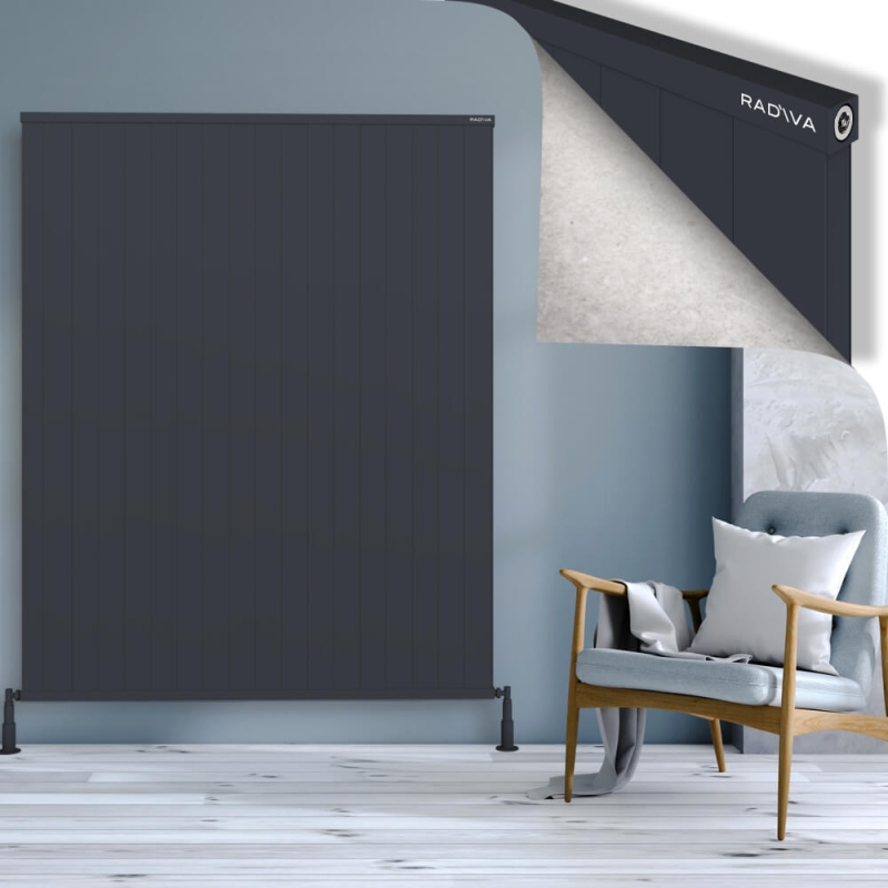 RIO Dekoratif Alüminyum Radyatör 1800x1804 Koyu Antrasit - 2RIO18001804B6TS