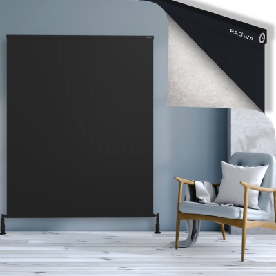 Radiva - RIO Dekoratif Alüminyum Radyatör 1800x1804 Siyah - 400