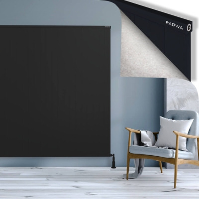 Radiva - RIO Dekoratif Alüminyum Radyatör 1800x2004 Siyah - 400