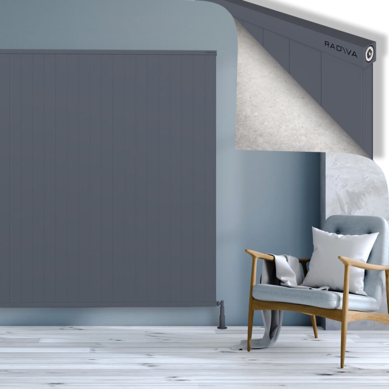 RIO Dekoratif Alüminyum Radyatör 1800x2504 Antrasit - 2RIO18002504B2TS