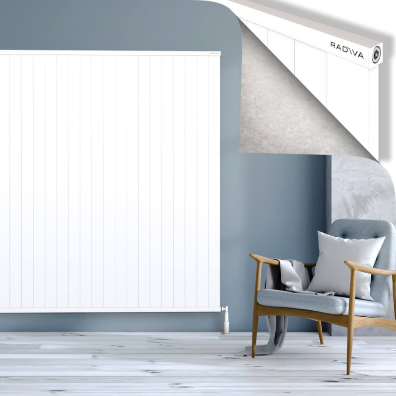 RIO Dekoratif Alüminyum Radyatör 1800x3004 Beyaz - 2RIO18003004B1TS